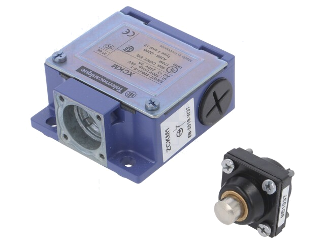 Eindschakelaar; pin Ø10mm; NO + NC; 10A; max.250VAC; max.250VDC Eindschakelaar; pin Ø10mm; NO + NC; 10A; max.250VAC; max.250VDC